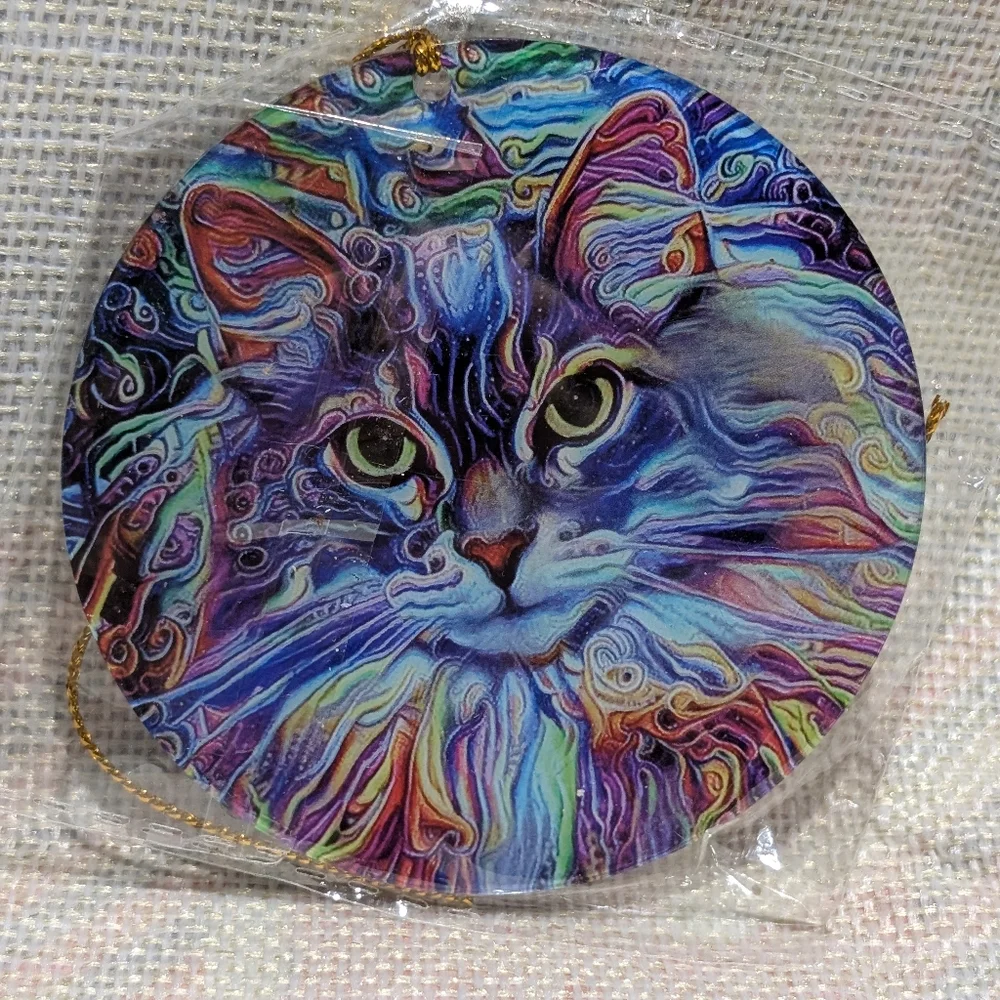 Colorful Cat Hanging Ornament Decor